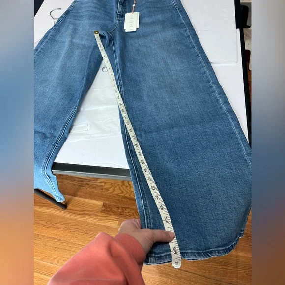 Quince Luna stretch wide leg jeans 30 inch inseam size 31 - Picture 11 of 13